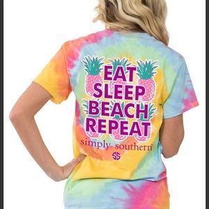 Eat Sleep Beach Repeat 🍍 SS Tee